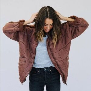 Free People Dolman Quilted Jacket